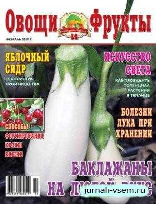 Овощи и фрукты №2 февраль 2019
