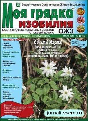 Моя грядка изобилия №3 март 2019
