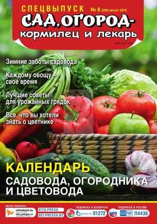 Сад огород кормилец и лекарь Спецвыпуск №8 август 2019