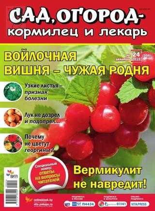 Сад огород кормилец и лекарь №24 декабрь 2019