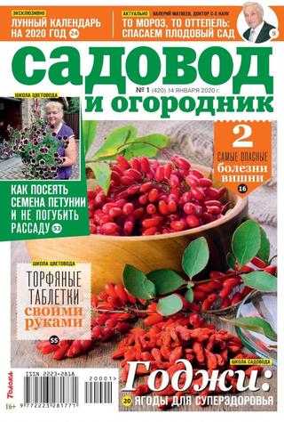 Садовод и огородник №1 январь 2020