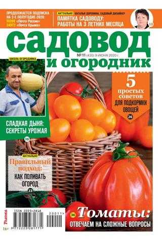 Садовод и огородник №11 июнь 2020