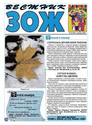 ЗОЖ №23 декабрь 2020