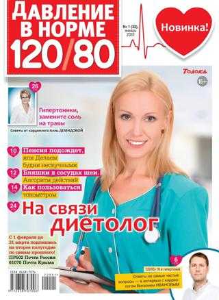 Давление в норме 120/80 №1 январь 2022